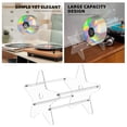 thumbnail image 2 of Clear Acrylic Star Shaped Media Storage Display Rack Holder For Organized DVD Record Shelf, 2 of 5