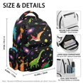 thumbnail image 5 of Psesaysky Space Dinosaur Pattern Casual Daypack with Large Capacity, Sturdy Multi-Pockets 17 Inch Kids Backpack for Travel Back to School, 5 of 9