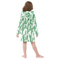thumbnail image 7 of FORMRS Niños Bathrobe Unisex Hooded Robe Soft Plush Pajamas Sleepwear, Size 4-6T, Cactus Pattern, 7 of 7