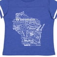 thumbnail image 4 of Inktastic Wisconsin State Word Salad Boys or Girls Toddler T-Shirt, 4 of 5