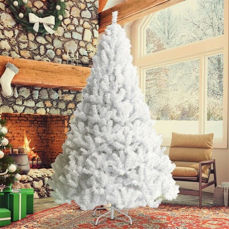 Bestgoods 7ft White Artificial Christmas Tree for Indoor and Outdoor