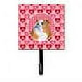thumbnail image 2 of Carolines Treasures SS4491SH4 Bulldog English Hearts Love Valentines Day Leash or Key Holder Single Hook multicolor, 2 of 2