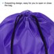 thumbnail image 3 of Bolsa de cuerda de nylon Uxcell 42x34cm, mochila de almacenamiento a granel, saco morado 10 piezas, 3 of 5