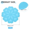 thumbnail image 2 of Uxcell 4 Pack Silicone Trivet Mats, Flower Pattern Silicone Pad Hot Pad Pan Protectors Table Protector Heat Resistant Mat for Countertop, Hot Dishes, Hot Pots and Pans, Blue, 2 of 6