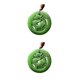 thumbnail image 4 of Qarigey Colgante de estilo simple y moderno, distintivo y elegante, además de la colección de joyas, collar con colgante espinacas verdes 50*7mm 2Conjunto, 4 of 6