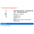 thumbnail image 2 of Front Shock Absorber - Compatible with 1971 - 1984 Oldsmobile 98 1972 1973 1974 1975 1976 1977 1978 1979 1980 1981 1982 1983, 2 of 2