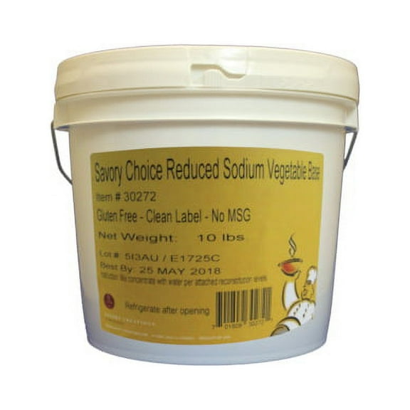 (Price/Case)Savory Choice 30272 Vegetable Broth Pail, 10 Pound, 1 per case
