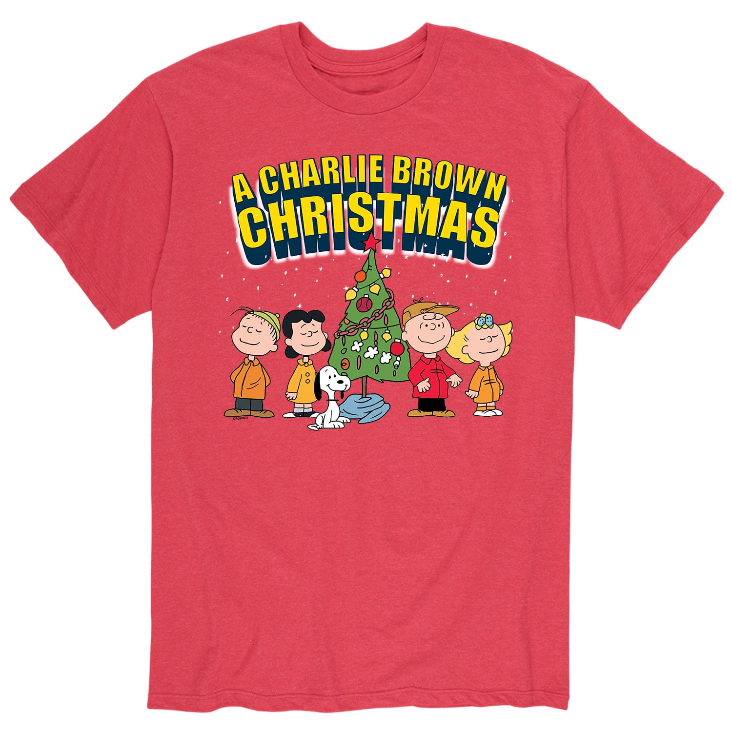 PEANUTS® - Christmas - Men's Short Sleeve Graphic T-Shirt - Walmart.com