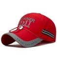 thumbnail image 3 of Men Baseball Cap Sunscreen Wind-proof Rope Fast Dry Letter Reflective Strip Outdoor Casual Hat, 3 of 8