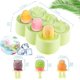 thumbnail image 2 of 1 molde para paletas, molde esquimal de silicona, mini molde para paletas, molde para paletas, molde reutilizable para paletas de sorbete, molde Magnum para yogur de sorbete (verde) Rojo Verde, 2 of 5