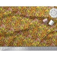 thumbnail image 2 of Soimoi Gold Cotton Duck Fabric Leopard & Tiger Animal Skin Print Sewing Fabric Yard 44 Inch Wide, 2 of 3