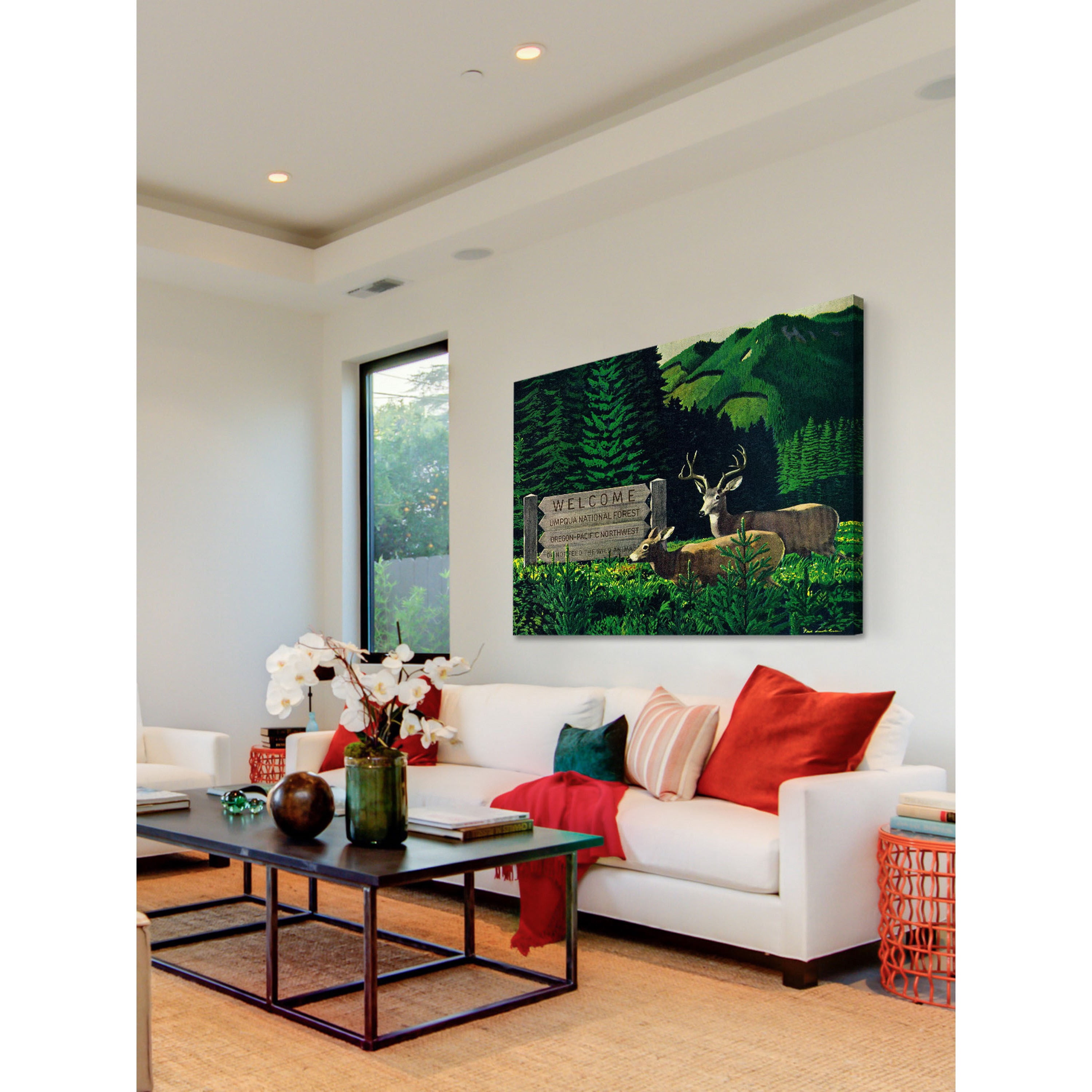 Marmont Hill - "Umpqua Natl Forest" Painting Print on Wrapped Canvas