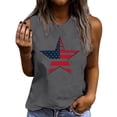 thumbnail image 2 of Xdegoge Patriotic Tank Tops for Women American Flag Star Graphic Sleeveless Casual Shirts Loose Fit Lightweight Breathable Summer Vacation Independence Day Tees, 2 of 5