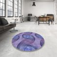 thumbnail image 3 of Ahgly Company Indoor Rectangle Patterned Deep Periwinkle Purple Area Rugs, 2' x 4', 3 of 6