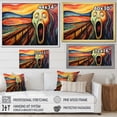 thumbnail image 4 of Designart "The Scream by Edvard An Iconic Masterpiece I" Masterpiece Floater Framed Wall Decor, 4 of 7