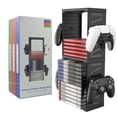 thumbnail image 3 of Soporte de controlador de juego de torre de almacenamiento de disco de juego PS4/Ps5 estante de almacenamiento de disco de juego para Xbox Series X Nintendo Switch Speravity  EL010673-00, 3 of 4