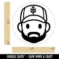thumbnail image 2 of Occupation Farmer Cap Man Icon Self-Inking Rubber Stamp Ink Stamper - Pink Ink - Mini 1/2 Inch, 2 of 7