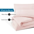 thumbnail image 7 of 1000 TC 100% Egyptian Cotton Duvet set Zipper Closur Ultra Soft Durable and Fade Resistant Color Blush Pink Solid size Twin/Twin Xl, 7 of 7