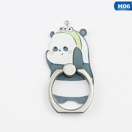 KABOER 2019 Mobile Phone Stand Holder Cartoon Finger Ring Smartphone Cute Animal Bear Panda Holder Stand For All
