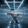 thumbnail image 4 of 660 lbs Hydraulic Lift Table Cart, Electric Scissor Lift Table with 47" Max Lifting Height, Heavy Duty Flatbed Handcart Trolley for Material Handling & Warehouse, 4 of 9