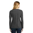 thumbnail image 2 of Port & Company Ladies Long Sleeve Fan Favorite V-Neck Tee Lpc450vls - Dark Heather Grey - 4XL, 2 of 5