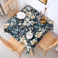 thumbnail image 2 of Pioneer Flower Floral Print Pattern Square Tablecloth,Waterproof Square Table Cover,Wipeable Spillproof Washable Table Cover for Home Kitchen Party Decor 42"X42"(107x107cm), 2 of 6