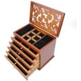 thumbnail image 3 of Fichiouy 6 Layers Jewelry Box Wooden Jewelry Organizer/ Collection Box For Women, 3 of 9