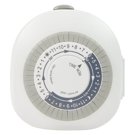 Hyper Tough Indoor Analog Timer, Single Grounded Outlet