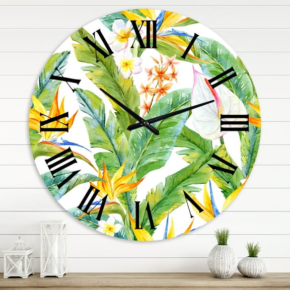 Designart 1 in Modern,Contemporary Wall Clock