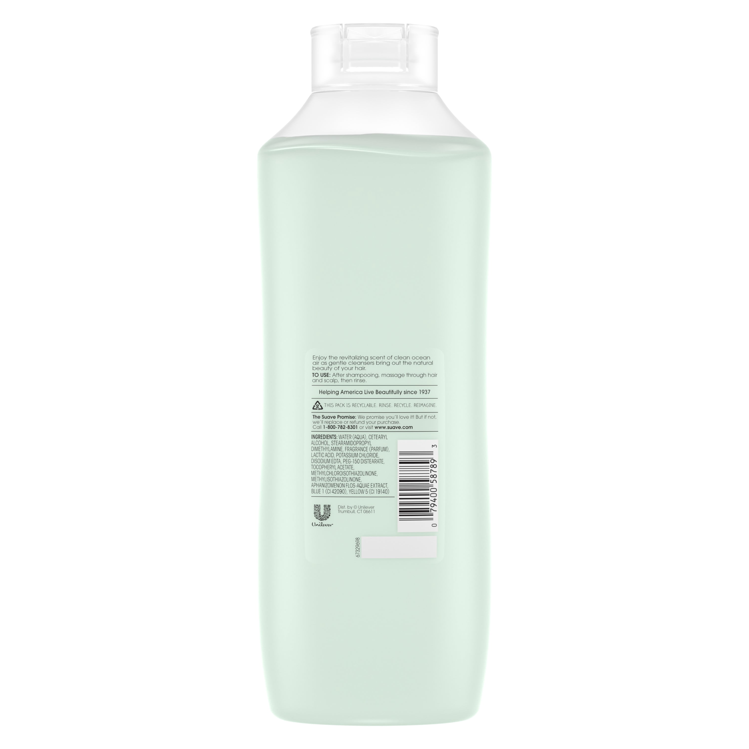 Suave Essentials Conditioner Ocean Breeze 30 oz, 3 count