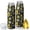 Sunflower and Flower Black Pattern, variant on Sunflower and Leaf Black Pattern Bullet Tumbler, Vacuum Insulated Novelty Travel Tumbler 304 Stainless Steel Inner Liner Gifts Ideas for Home Office Outdoor Sports Car