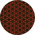 thumbnail image 1 of Ahgly Company Indoor Round Patterned Maroon Red Area Rugs, 6' Round, 1 of 6