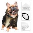 thumbnail image 3 of Balery Palatial Gold Pattern Horse Sudadera con Capucha para Perros Pequeños – Ropa para Mascotas, Disfraz para Perros y Gatos, Ideal para Fiestas y Cosplay-XX-Large, 3 of 7