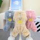thumbnail image 2 of Monos de lana para perros, pijamas de felpa para cachorros, mono cálido para perros pequeños, ropa de invierno para perros Chihuahua con anillo de correa, 2 of 4