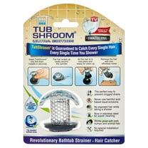 TubShroom Ultra Edition Stainless Steel Hair Catcher, Stop Tub Drain Clogs