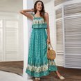 thumbnail image 5 of Vestido largo bohemio sin mangas con tirantes y espalda descubierta de TEELYNN para mujer, vestido largo vintage de algodón con estampado floral, vestidos de playa de verano 2023, 5 of 5