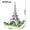 Opp bag(600pcs), variant on Paris Eiffel Tower Micro Building Block Model Kit, Premium ABS Plastic Landmark Architecture DIY Assembly Puzzle Toy, Collectible Desktop Display Gift for Kids, Teens & Adults Age 14+