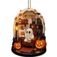 thumbnail image 3 of Clearance Sale! Large Flying Ghost Hanging Decoration 61 Inch, Flowing White Robe Halloween Prop for Porch Tree Indoor Outdoor, 3 of 5