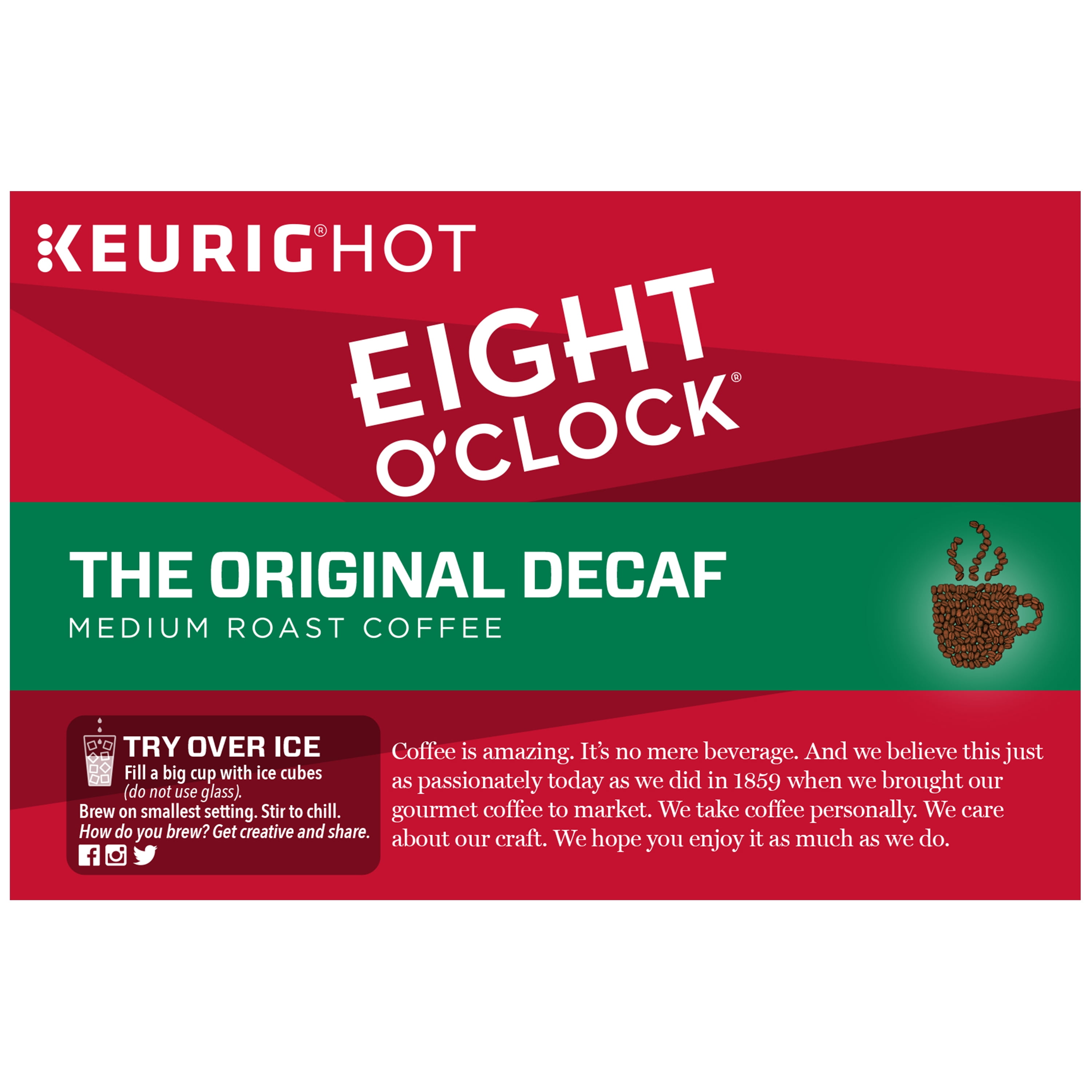 される エイトオクロックコーヒーオリジナルデカフKカップ（120カウント） Eight O´Clock Coffee Original Decaf  K-Cup (120 Count)：Glomarket けとなりま