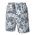 thumbnail image 5 of Naloa Lilies Flowers Men's Beach Shorts, Surfing shorts, Swim trunks, Quick Dry Swim Trunks for Surfing Beach Fun - Medium, 5 of 9