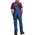thumbnail image 3 of Dickies Men's Stonewashed Indigo Bib Overalls, Durable Denim Workwear with Adjustable Straps, Utility Pockets, Triple-Stitched Seams, 3 of 3