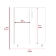 thumbnail image 4 of Plethoria Home Rectangle Storage Cabinet Base Black Wengue, 4 of 8