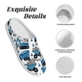 thumbnail image 5 of Kdxio Blue Excavator Women's Men's Slippers Plush Slip-On House Slipper for Winter Indoor Soft Cushion Non-slip Fluffy Slides Slippers-37/38, 5 of 7