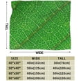 thumbnail image 4 of Green Leaf Blanket Flannel Plant Throw Blankets Soft Plush Giant Leaf Blanket Leaves Design for Bed Couch and Sofa Leaf Blanket Leaf Design Accent for Plant Lovers (green07, 60" x 80"), 4 of 6