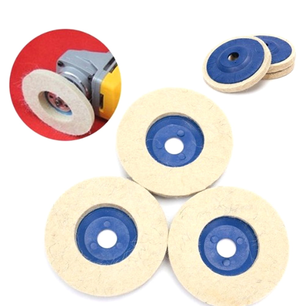 100mm wool polishing wheel buffing pads angle grinder wheel felt polishing disc