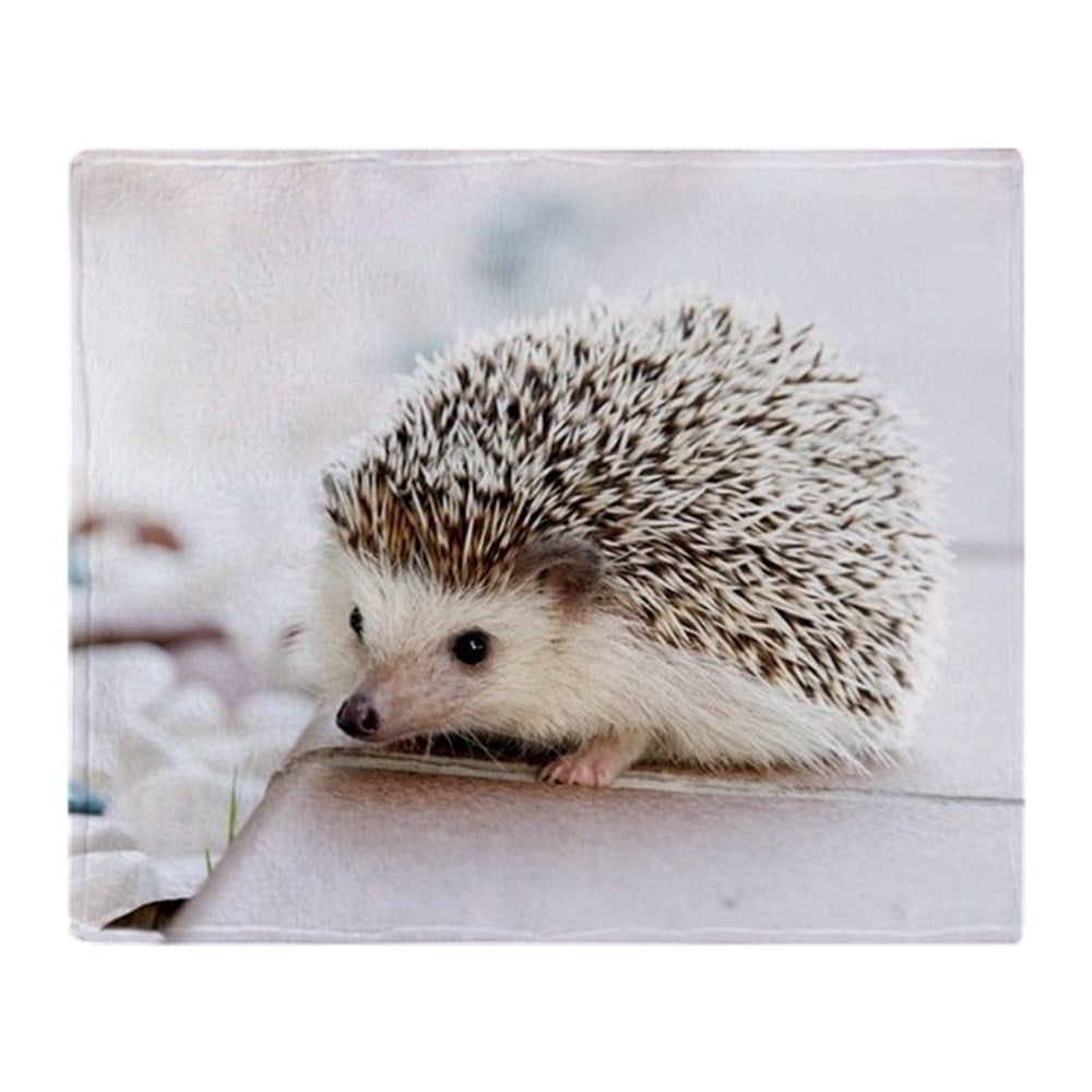 CafePress Happy Hedgehog Soft Fleece Throw Blanket, 50"x60" Stadium