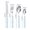 Light Blue, variant on Flatware Set of 4 Pack, 4 PCS Set Handle Stainless Steel Tableware Dessert Salad Spoon Fork Handle Steak Knife Fork Spoon Tea Spoon Kitchen Essential