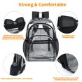 thumbnail image 4 of Mochila transparente KUI WAN, bolsa transparente aprobada para estadios, tamaño grande, 4 of 9