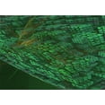 thumbnail image 1 of Ahgly Company Indoor Rectangle Patterned Dark Forest Green Area Rugs, 3' x 5', 1 of 6