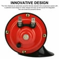 thumbnail image 7 of Dazone 12V 300dB Automotive Air Horn for Motorcycle Car Truck SUV Boat, Red, 2 Pack, 7 of 7